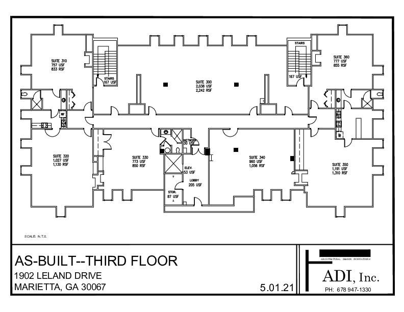 PRIME OFFICE SPACE FOR LEASE-MARIETTA, GA: 1900 Leland Dr SE, Marietta, GA 30067